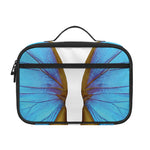 Blue Butterfly Wings Print Portable Lunch Bag