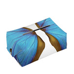 Blue Butterfly Wings Print Rectangle Tissue Box Cover