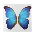 Blue Butterfly Wings Print Silk Bandana