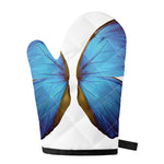Blue Butterfly Wings Print Single Oven Mitt