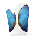 Blue Butterfly Wings Print Single Oven Mitt