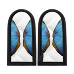 Blue Butterfly Wings Print Skillet Handle Cover