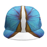 Blue Butterfly Wings Print Snapback Cap