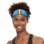 Blue Butterfly Wings Print Sports Headband