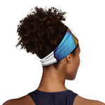 Blue Butterfly Wings Print Sports Headband