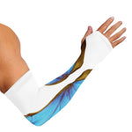Blue Butterfly Wings Print Sun Protection Arm Sleeves