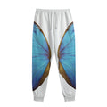 Blue Butterfly Wings Print Sweatpants