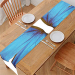 Blue Butterfly Wings Print Table Runner