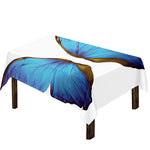 Blue Butterfly Wings Print Tablecloth
