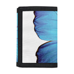Blue Butterfly Wings Print Trifold Wallet