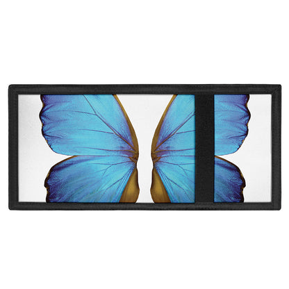 Blue Butterfly Wings Print Trifold Wallet