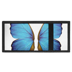 Blue Butterfly Wings Print Trifold Wallet