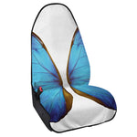 Blue Butterfly Wings Print Waterproof Car Seat Cover