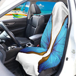 Blue Butterfly Wings Print Waterproof Car Seat Cover