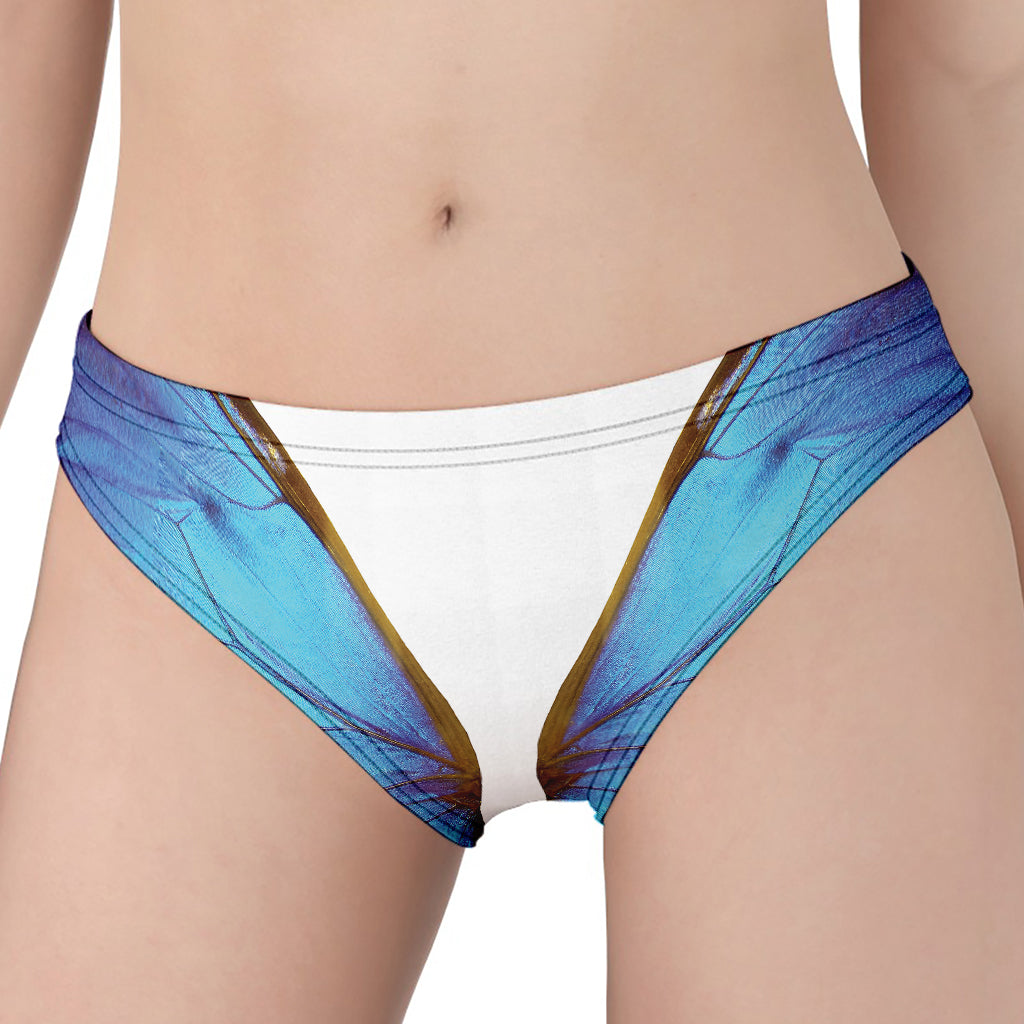 Blue Butterfly Wings Print Women's Panties