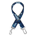 Blue Camouflage Knitted Pattern Print Dog Seat Belt