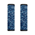 Blue Camouflage Knitted Pattern Print Handle Covers