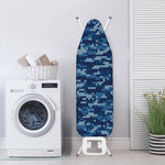 Blue Camouflage Knitted Pattern Print Ironing Board Cover