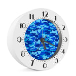 Blue Camouflage Print Alarm Clock