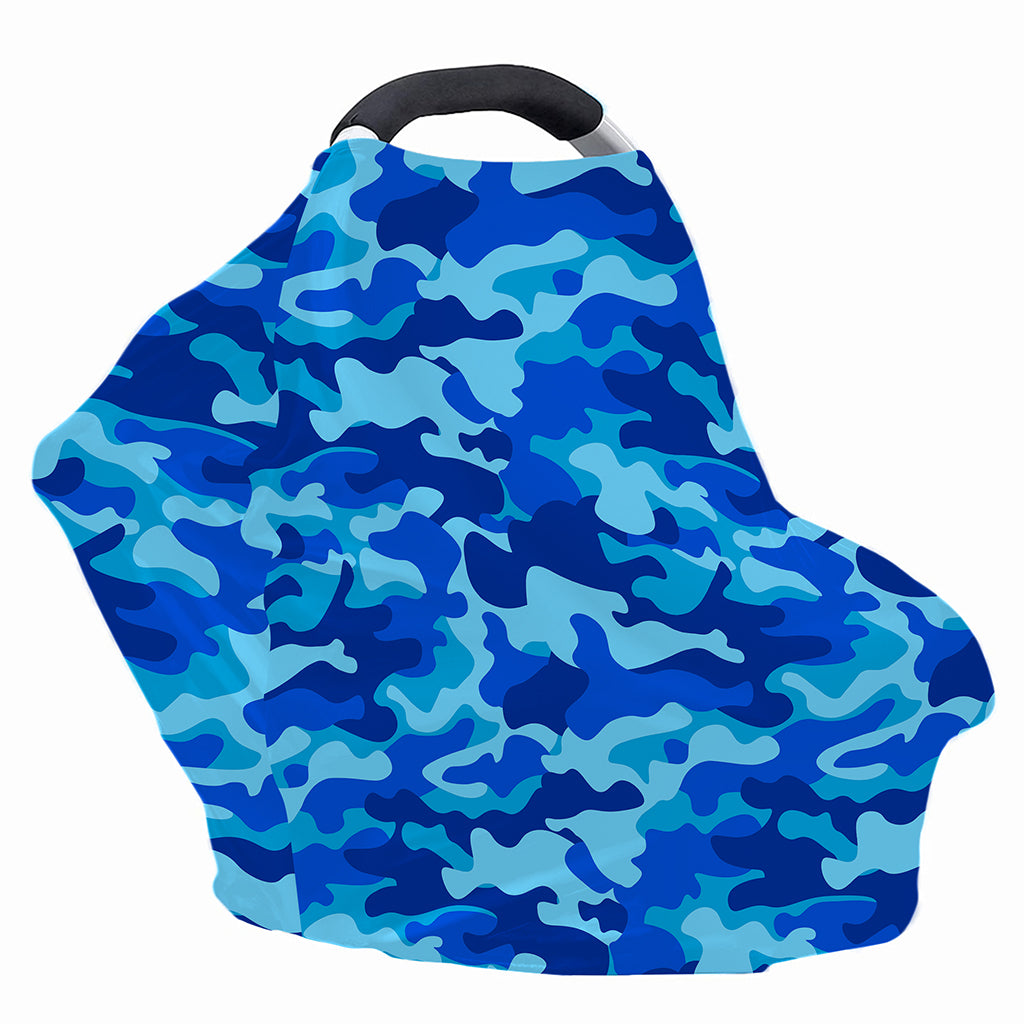 Blue Camouflage Print Baby Seat Cover