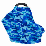 Blue Camouflage Print Baby Seat Cover