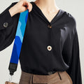 Blue Camouflage Print Bag Strap