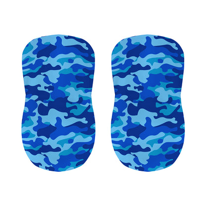 Blue Camouflage Print Bar Stool Covers