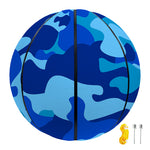 Blue Camouflage Print Basketball