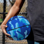 Blue Camouflage Print Basketball