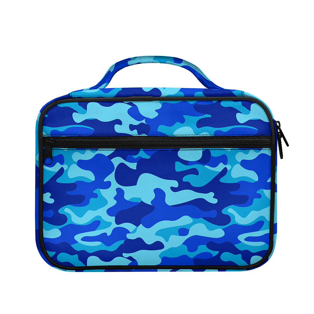 Blue Camouflage Print Briefcase Bible Bag