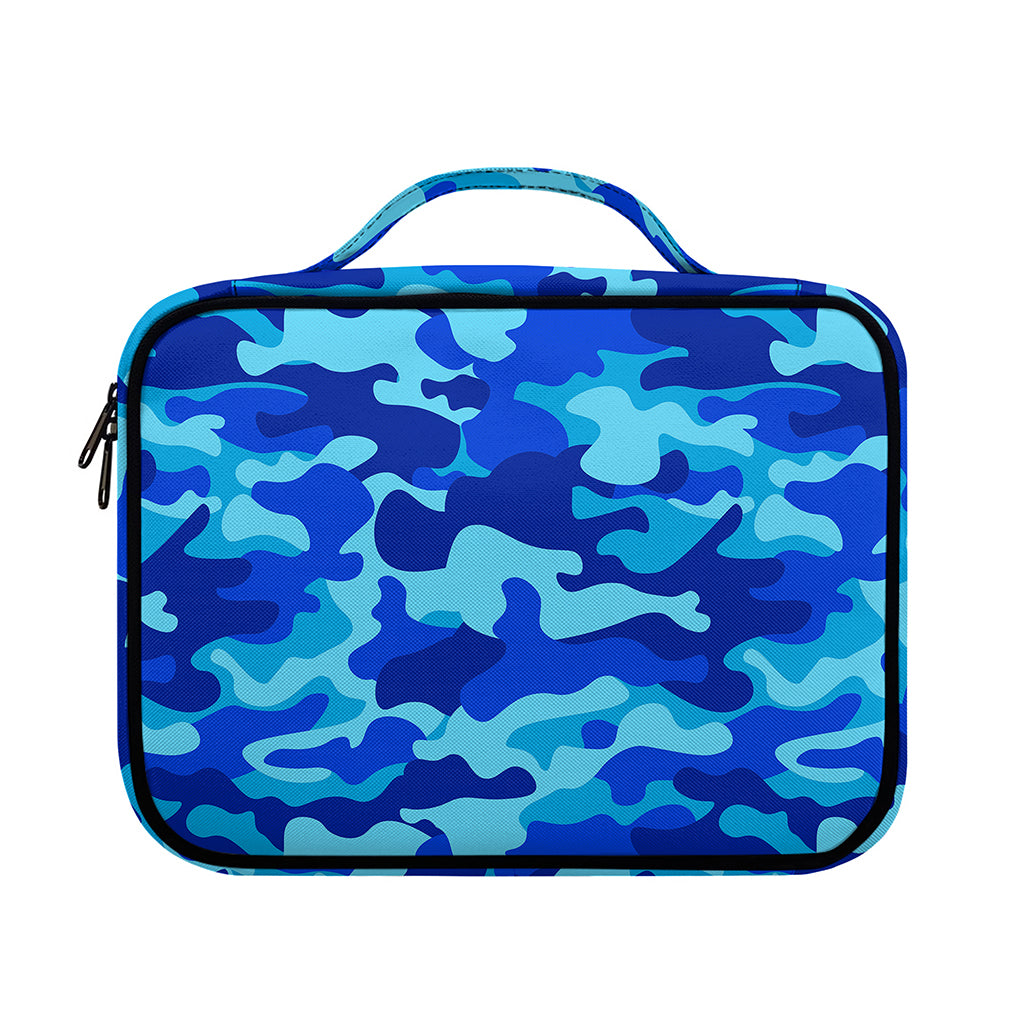 Blue Camouflage Print Briefcase Bible Bag