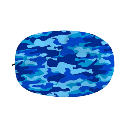 Blue Camouflage Print Car Side Mirror Covers