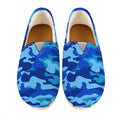 Blue Camouflage Print Casual Shoes