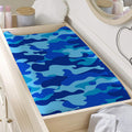 Blue Camouflage Print Changing Pad Cover