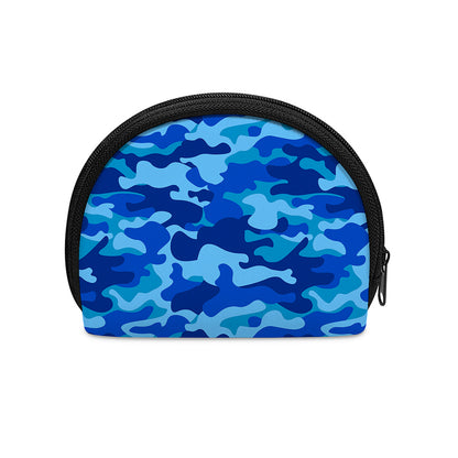 Blue Camouflage Print Coin Purse