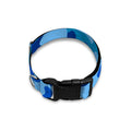 Blue Camouflage Print Dog Collar