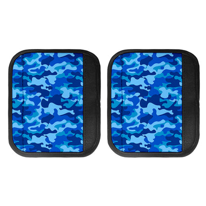 Blue Camouflage Print Handle Covers