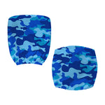 Blue Camouflage Print Office Chair Cover
