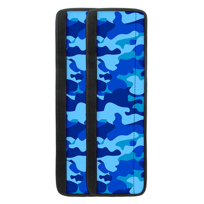 Blue Camouflage Print Refrigerator Handle Covers