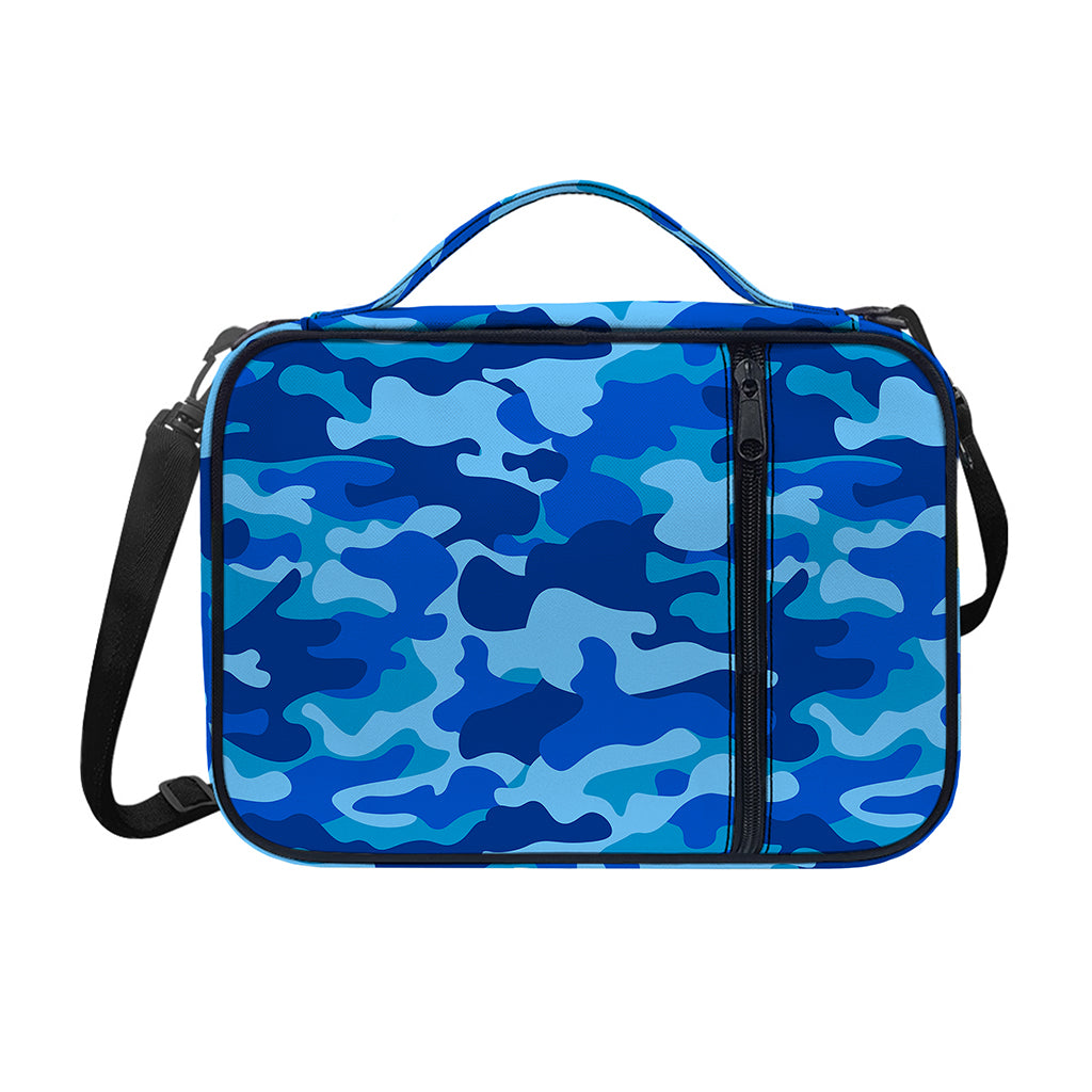 Blue Camouflage Print Shoulder Strap Bible Bag