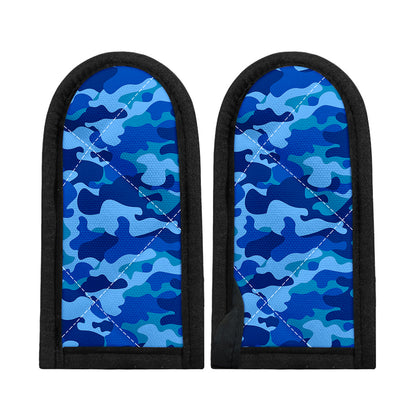 Blue Camouflage Print Skillet Handle Cover