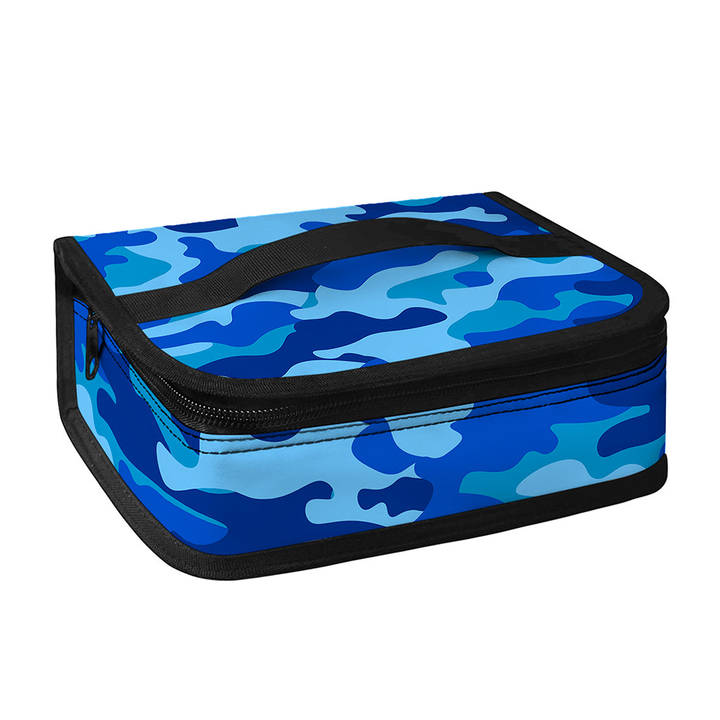 Blue Camouflage Print Small Lunch Bag