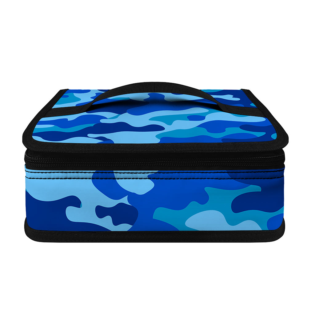 Blue Camouflage Print Small Lunch Bag