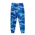 Blue Camouflage Print Sweatpants