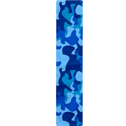 Blue Camouflage Print Table Runner