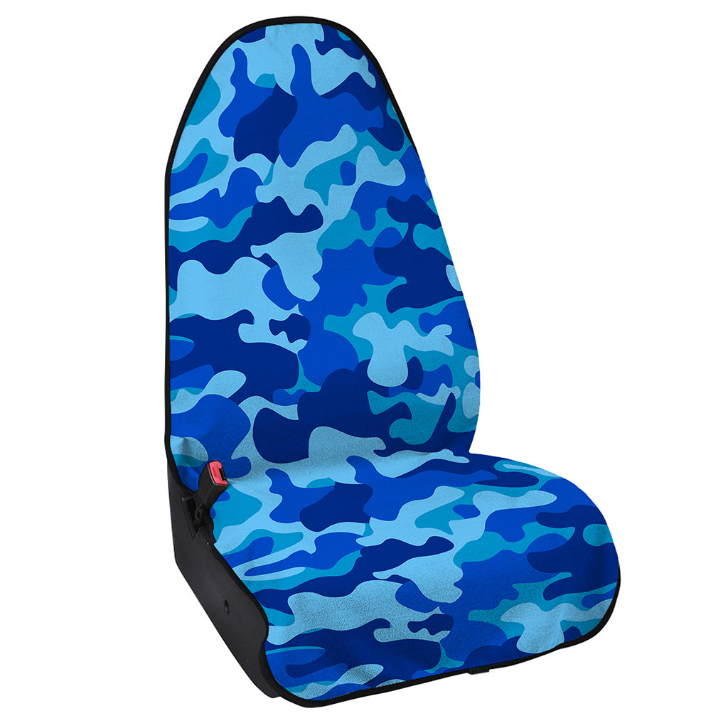 Blue Camouflage Print Waterproof Car Seat Cover
