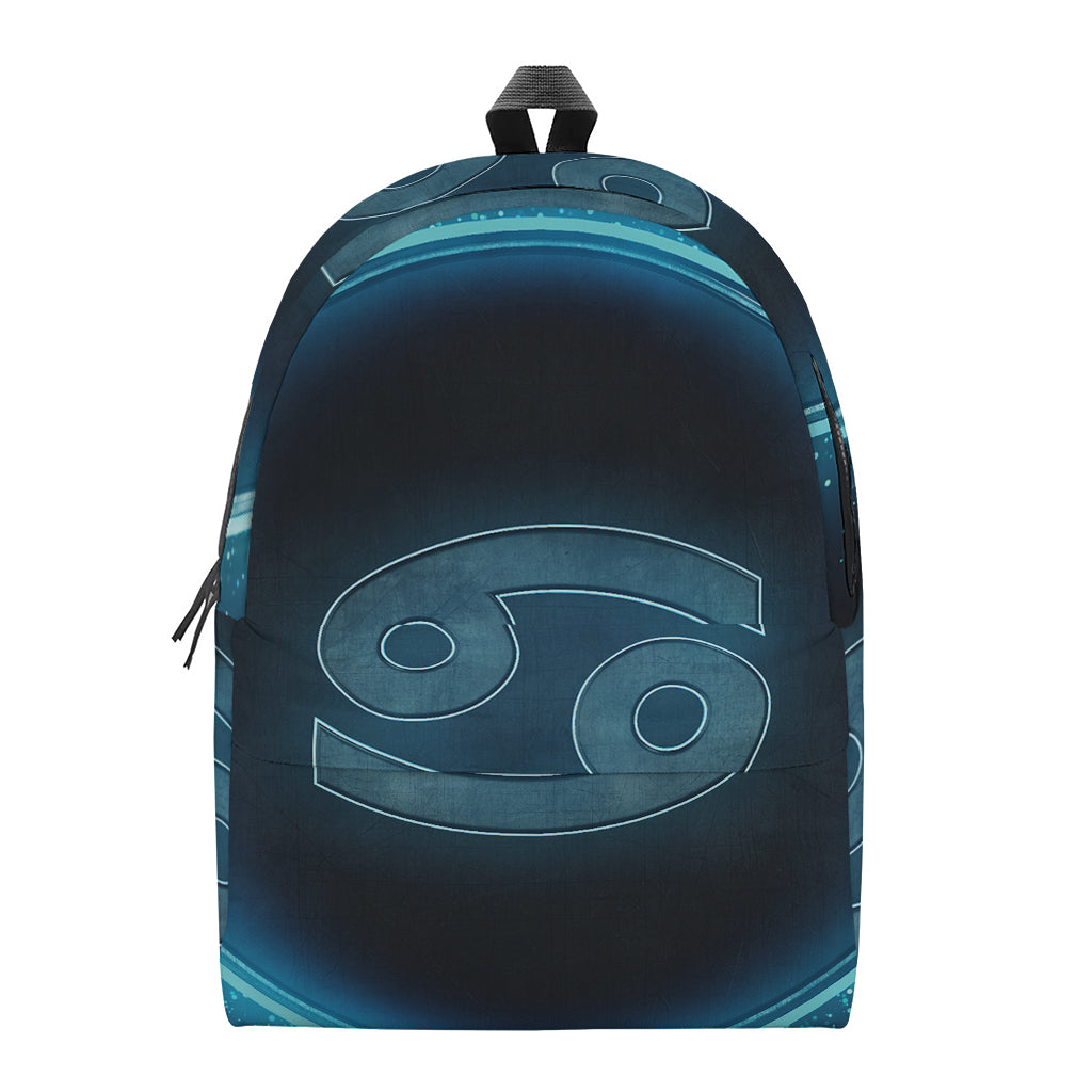 Blue Cancer Zodiac Sign Print Backpack