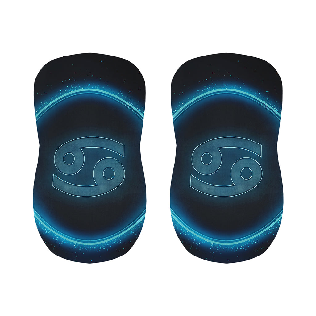 Blue Cancer Zodiac Sign Print Bar Stool Covers