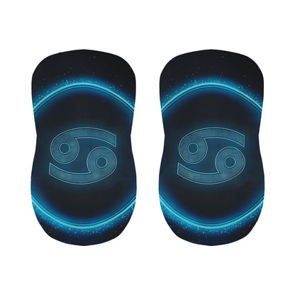 Blue Cancer Zodiac Sign Print Bar Stool Covers