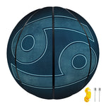 Blue Cancer Zodiac Sign Print Basketball